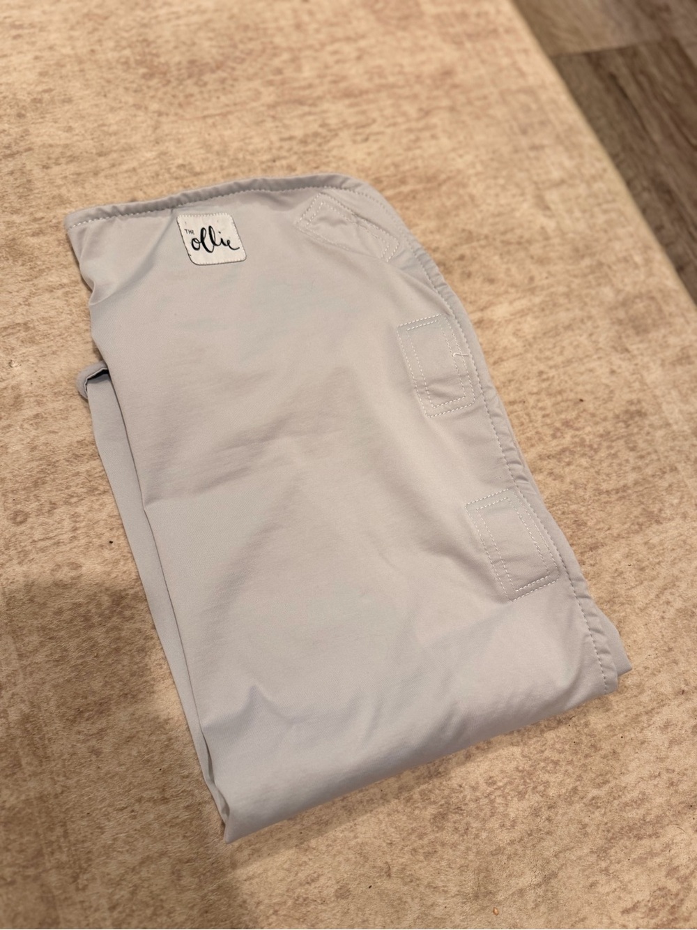 The Ollie Light Gray baby swaddle wrap